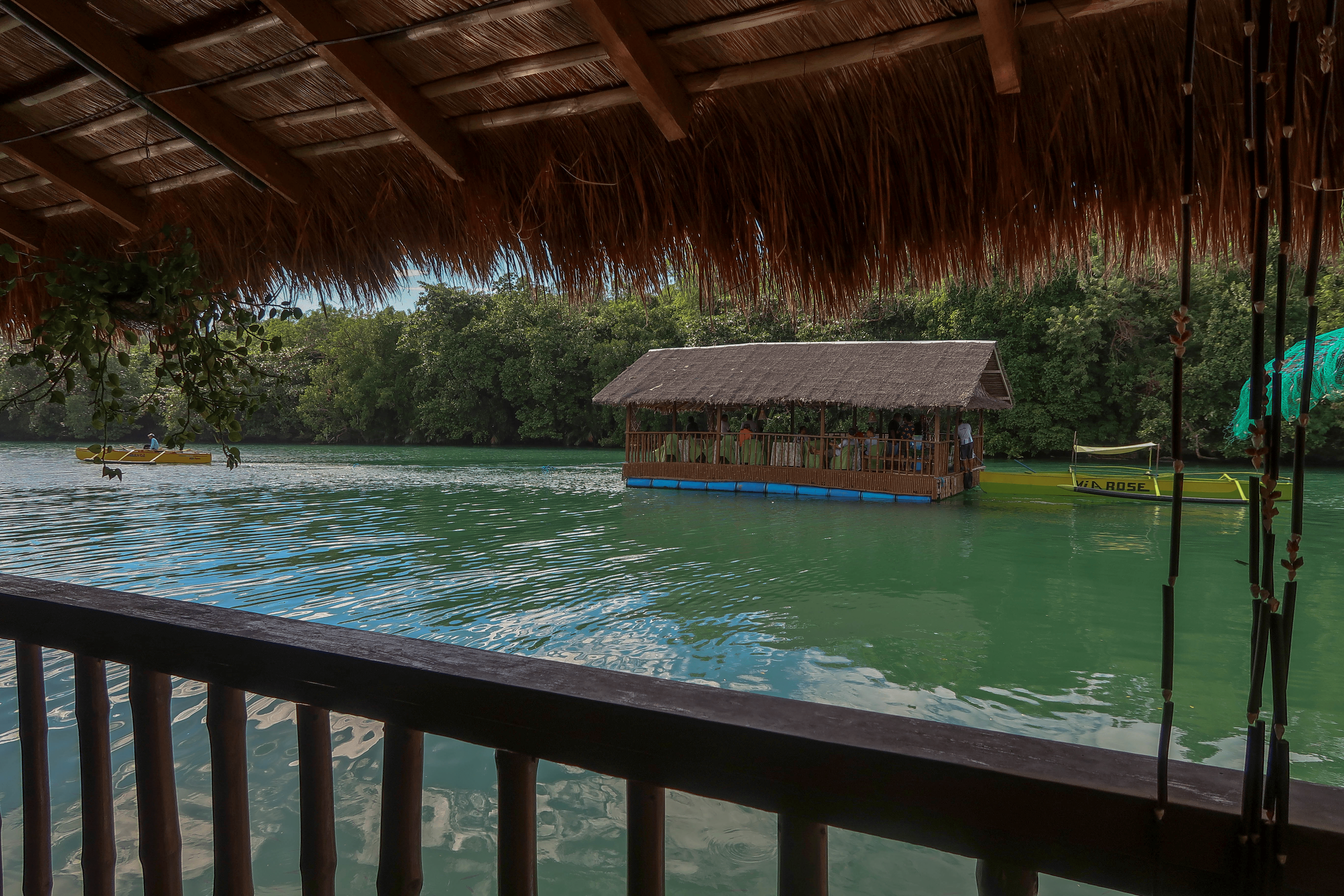 sungayan grill floating restaurant in bolinao pangasinan philippines riding over balingasay river